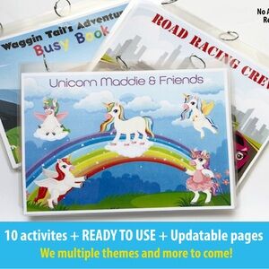 Pre k and Toddler Busy Books.